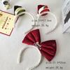 Star Christmas Hat Headband Sequin Christmas Children Hair Clip Cute Bowknot Hair Hoop  Children's