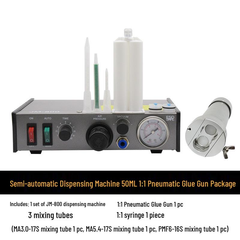 Fully Automatic Pneumatic Epoxy Resin Dispenser with Double-Component Glue Gun