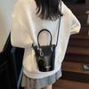 Women's 2025 Trendy Crossbody Bucket Handbag - Niche Design, Popular Lipstick Small Bag