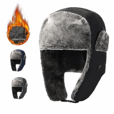 Windproof Winter Bomber Cap Ear Protection Ski Accessories Men's Winter Earflap Hat Thickened Thick Balaclava Outdoors Sports