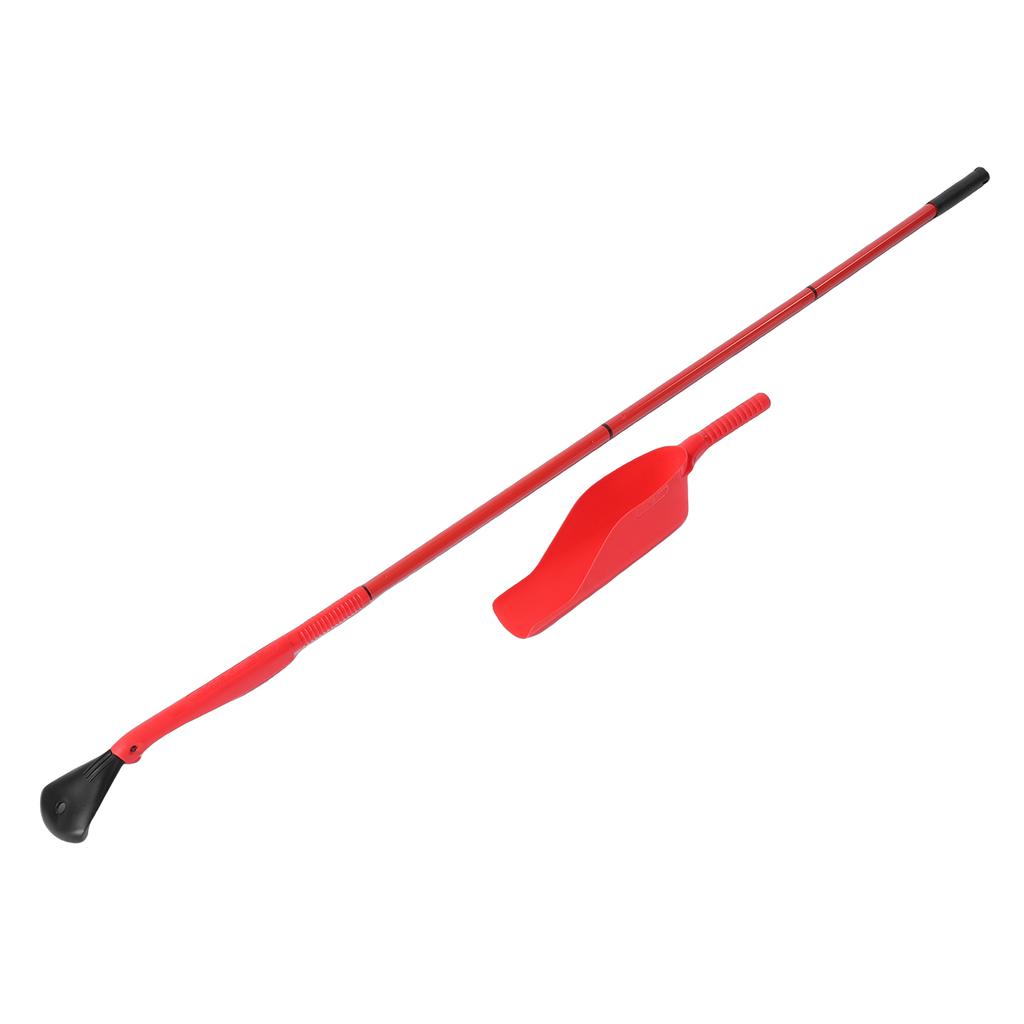Gutter Cleaning Tools From The Ground, Gutter Cleaning Kit with Extension Pole, Lightweight     Gutter Cleaner Brush, Leaf Scoop and Rake for