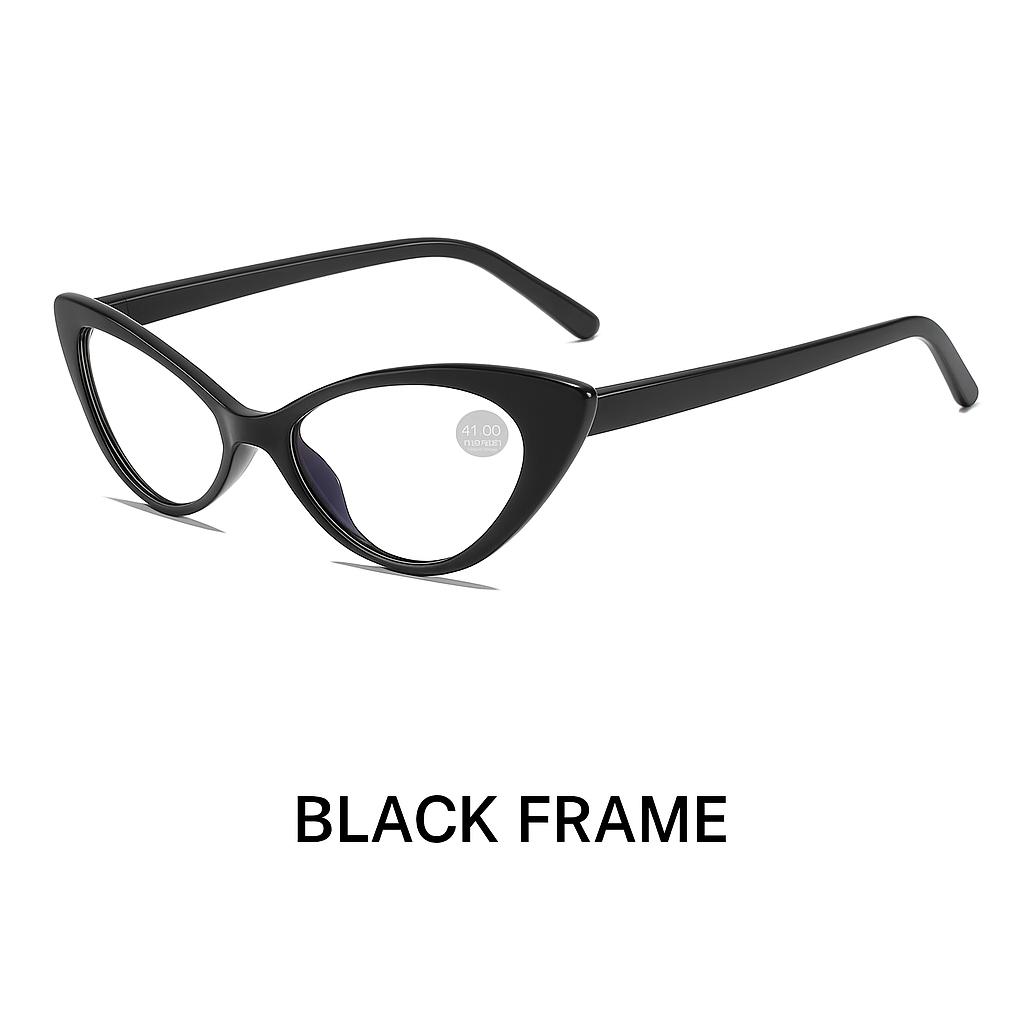1pc Stylish Small Cat Eye Reading Glasses Women Ladies Cateye Blue Light Blocking Computer Readers Anti Glare Fashion Eyewear