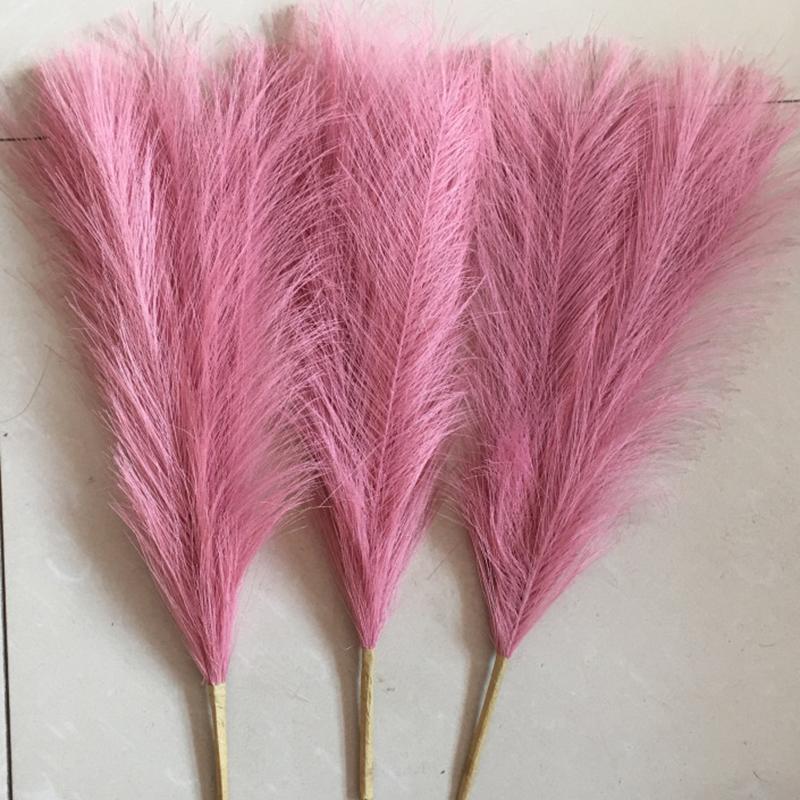 45cm Pampas Grass Simulation  Reed Grass Wedding Decoration Home Bedroom Accessories Wedding Guide Photo PropBackground