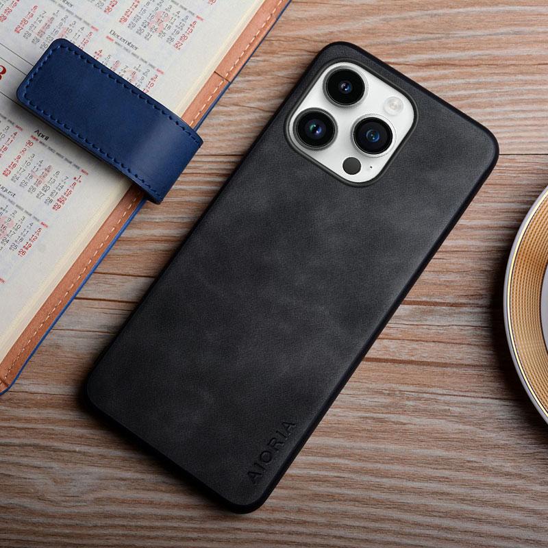 Case For iPhone 15 14 13 12 11 Pro Max Mini 8 7 6 Plus SE 2022 2020 XR XS Max X Funda Coque Silky Feel Durable Leather Cover