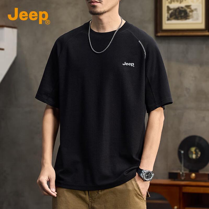 JEEP Men's Casual Round Neck Short Sleeve T-shirt