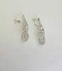 Strass-Halsketten- und Ohrring-Set (Silbernes Ohrring-Set) - Wunderschönes Accessoire für Partys, besondere Anlässe und Abschlussfeiern.