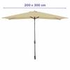 Marbueno Umbrella Steel 8 Ribs 200x300 cm Brown Garden, Pool, Terrace 10492