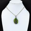 Tree Of Life Green Flash Labradorite Gemstone Pure Copper Wire Wrapped Handmade Pendant Jewelry
