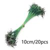 20PCS 10CM-30CM Anti Bite Steel Fishing Line Steel Wire Leader With Swivel Fishing Accessory Lead Core Leash Fishing Wire