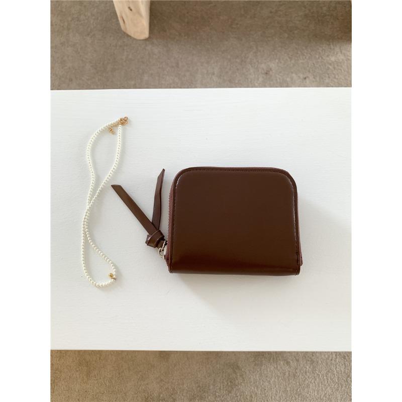 

Ключница для помады, женственная, с высоким чувством стиля, маленькая визитница, интегрированный кошелек, стильная и простая мини-сумка на цепочке, женская сумка через плечо. кофейный