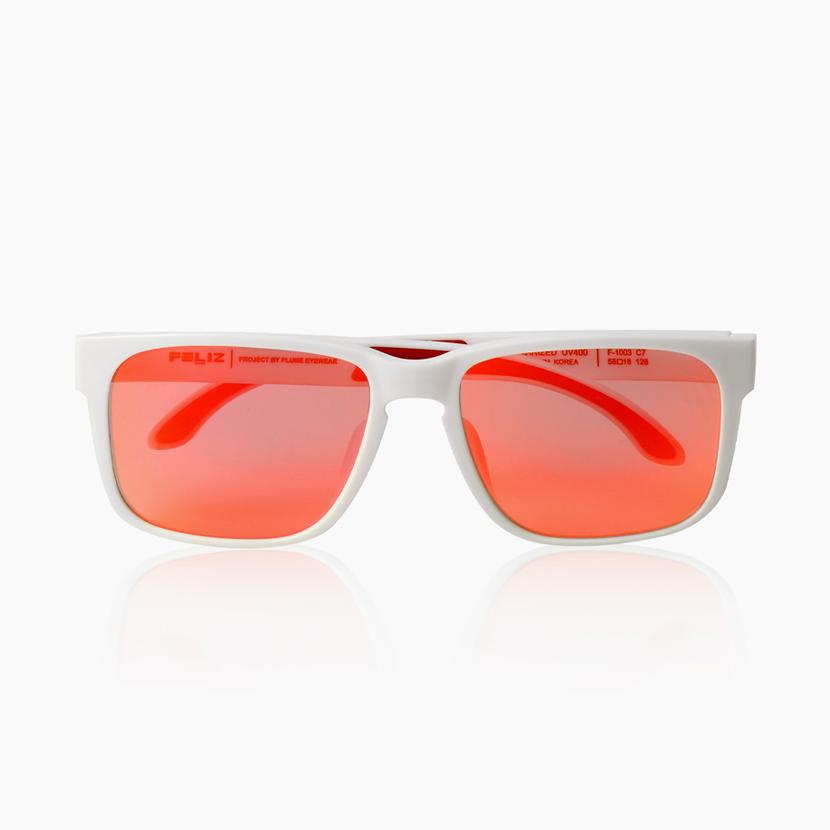 Pellicheu F-1003 C7 (White / Dark Gold Mirror Lens)
