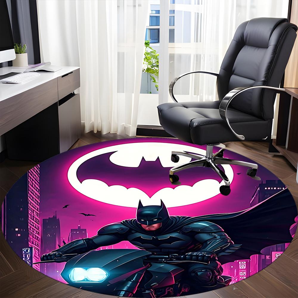 1 Stück Batcycle Gotham Office Runder Teppich, Unter Bürostühlen Schlafzimmer Wohnzimmer Heimdekoration, Raumdeko, In Verschiedenen Größen Erhältlich