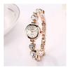 Fashion Quartz Watch Clear Crystal Alloy Bracelet Ladies Bracelet Watch Ladies Watch