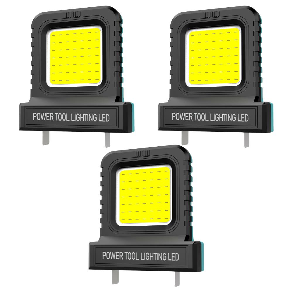 5-1PCS 14W LED Work Light for Makita for Milwaukee for Dewalt for Bosch for Dayi Lomvum Zhipu 20V-21V Li-ion Battery Accessories