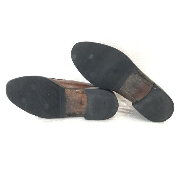 Vintage 60er-70er Friedman Leder Penny Loafer Größe 8.5 26.5 Braun Business Service Schuhe(GEBRAUCHT)