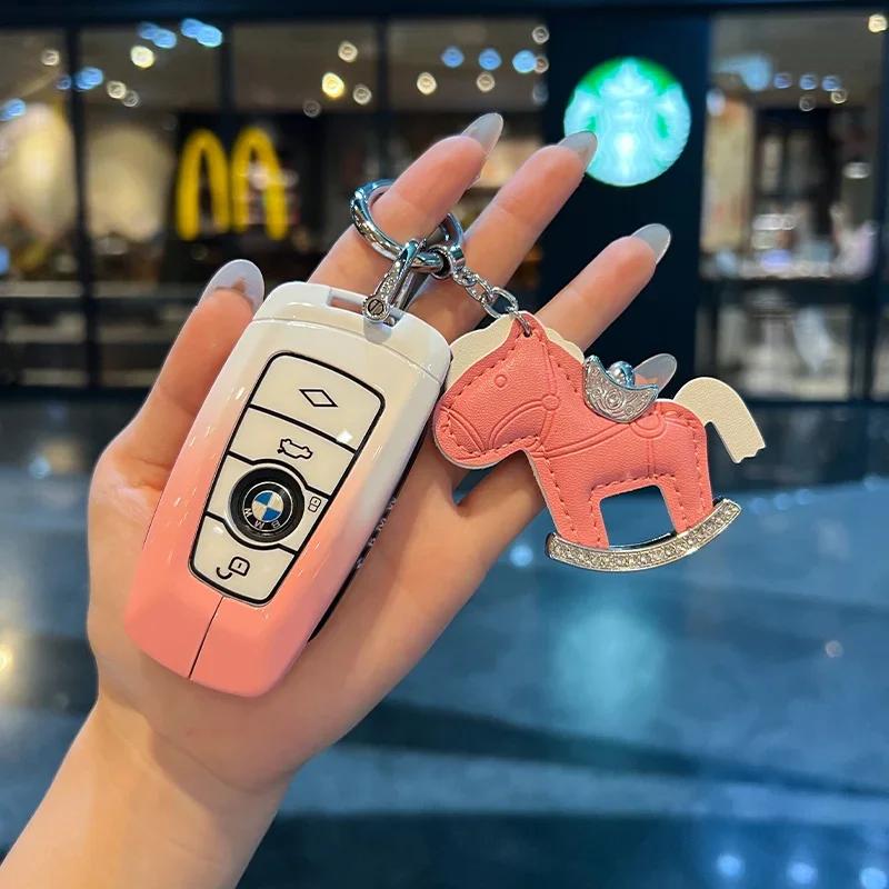 Remote Car Key Cover Keychain Key Case For BMW X1 X3 X4 X5 X6 Series 1 2 3 5 7 G20 G02 G05 G31 G23 F34 F15 F40 IX3 xs9