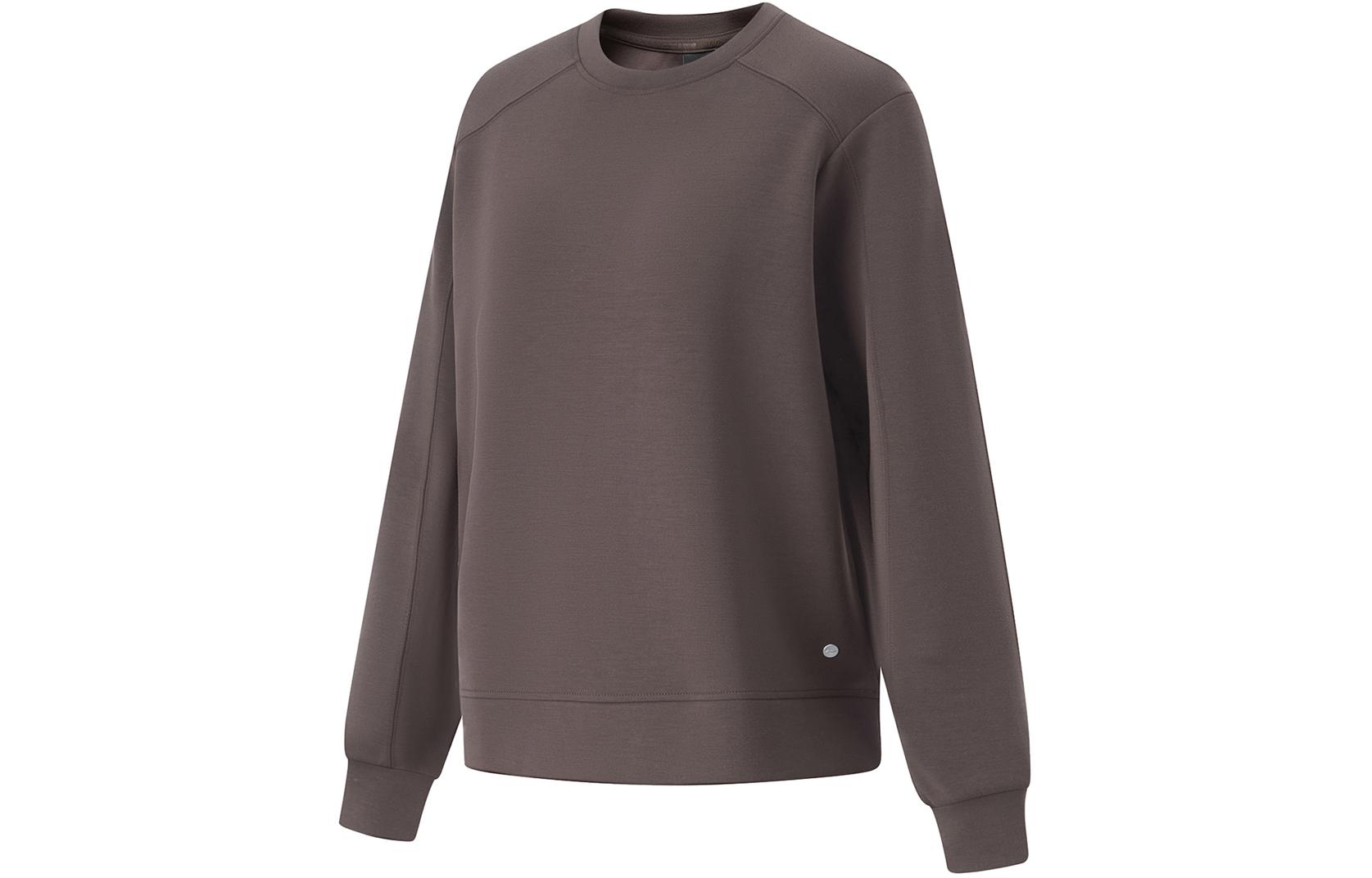 Li Ning Fitness Series Knitwear Women s Charcoal Coffee Umber AWDU110-2 M