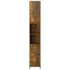 Vidaxl Bathroom Cabinet, Smoked Oak, 30X30X183.5 Cm