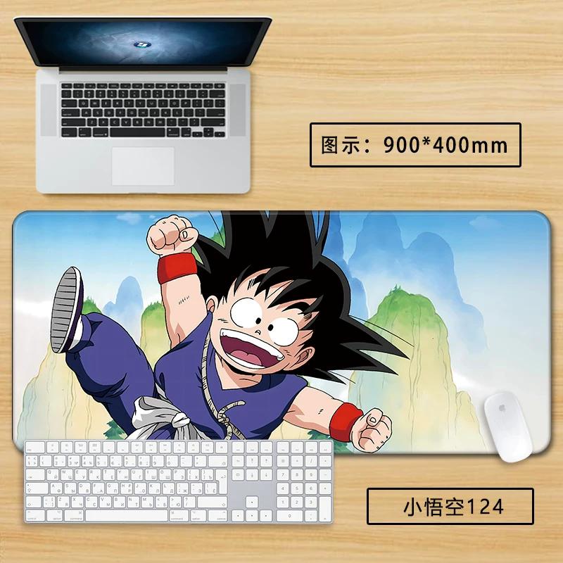 Neuer Schlichter Stil Son Goku Leder Mauspad Übergröße Animation Dragon Ball Kakarotto Kreative Computer Tastatur Büro Rutschfest Wasserdicht Tischmatte