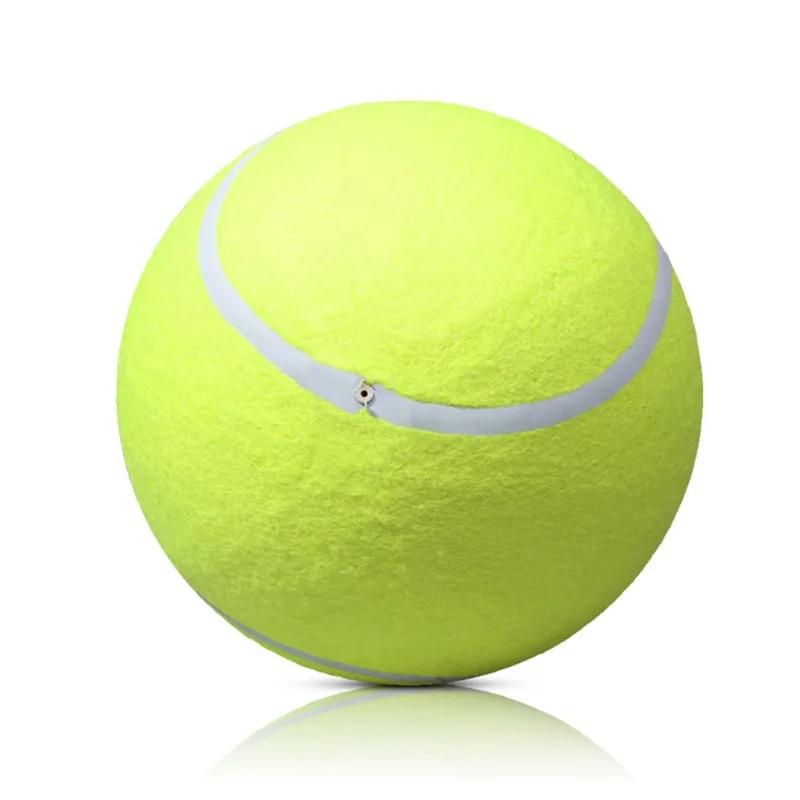 

22CM Giant Tennis Ball For Dog Chew Toy Pet Dog Interactive Toys Big Inflatable Tennis Ball Pet Supplies Outdoor Cricket Dog Toy зелёный
