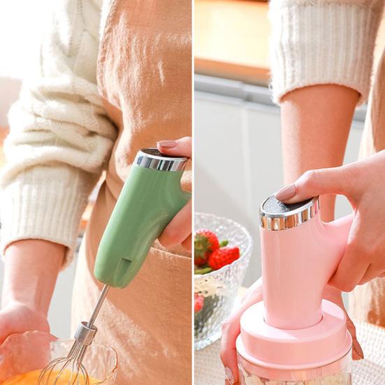 Elektrischer Handmixer mit USB-C-Aufladung 5-in-1 Kabelloser Schneebesen zum Eierschlagen & Fleischwolf Tragbarer Küchenrührer