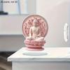 Pembe Zen Buda Heykeli, Masaüstü Meditasyon Dekorasyonu, Zen Meraklıları İçin Ruhani Hediye, Yeni Eve Taşınma, Doğum Günleri, Düğünler