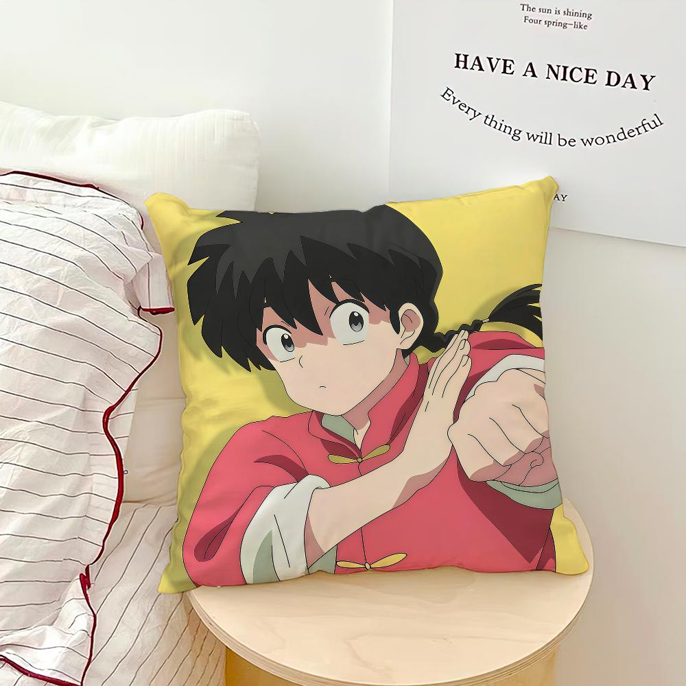 Anime Cute R-Ranma Akane Tendo R-Ranma Comfortable Soft Hogar Pillowcase For Sofa Living Room Bed Home Decor Protective Covers