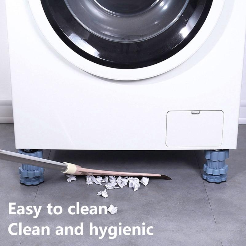 Antivibration Foot Pads Washing Machine Feet Pads Shock Noise Dampening Cancelling Adjustable for Washer Dryer Machine
