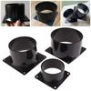Black Square Bottom Flange  Connection of Inlet Outlet Ventilation System