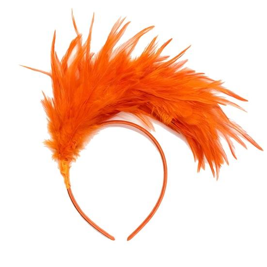 Headband Rainbow Colorful Feather Decor Headband Lightweight Comfortable Elastic Hair Hoop Parties Festivals Stage Performances Headwear