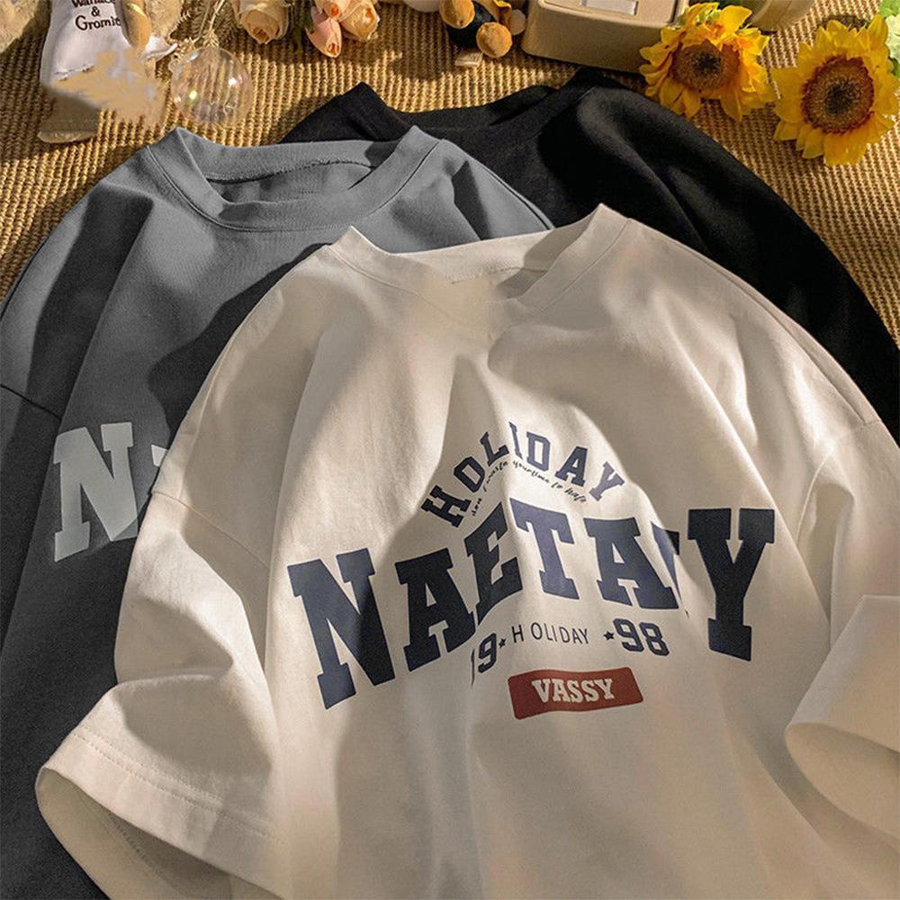 Cotton High Quality T-Shirt Short-Sleeved Comfortable Soft Loose Fashion Tops Tees Y2k American Vintage T Shirt for Men