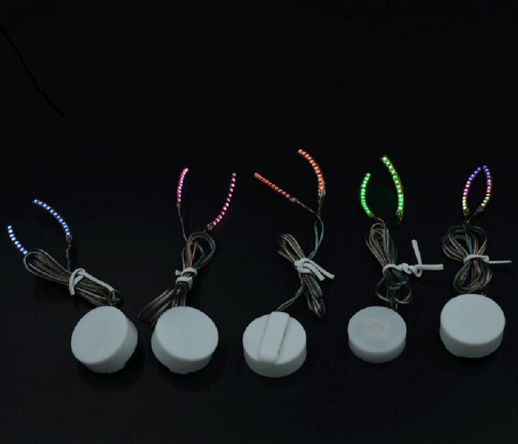 LED Leuchtende Blinkende Wimpern: Sechs-Modus Nachtlicht Falsche Wimpern - Halloween Nicht-Verpflanzungsstil