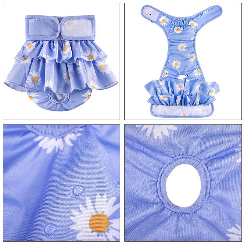 Female Dogs Diaper Pets Physiological Pants Washable Sanitary Panties Leakproof Menstrual Underwear For Small Large Dogs Shorts