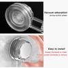 Transparent Suction Cup Hook, No-drill, No-trace, Rotating Adhesive for Bathroom Doors, Wall-mounted for Towels and Clothes