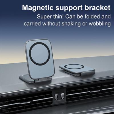 Tragbarer Magnetischer Handyhalter Klebend Ultra-Dünn Faltbar Handyhalterung Stoßfest Universell Auto Armaturenbrett Handyhalter