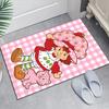 1pc Strawberry Princess6 Design Area Rug - Non-Slip, Soft & Cozy Floor Mat for Living Room, Bedroom, Office - Indoor/Outdoor Decorative Carpet