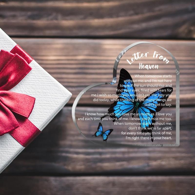 "Heart from Heaven" Comfort Letter - Delicate Sympathy Gift for Loss