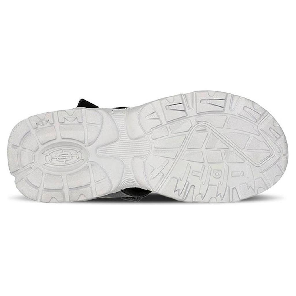 Skechers Stamina Streamer Fisherman Shoes Leather Fabric Fashion Lightweight Sandals Men Sandals Black Gray 237396-BKGY