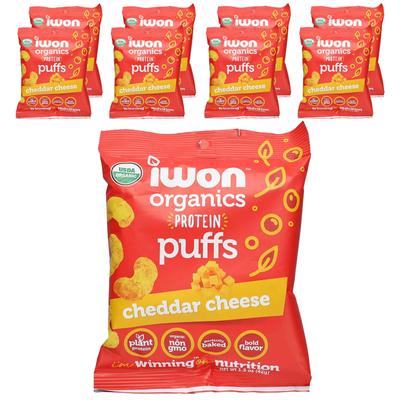 Organics Protein-Puff, Cheddar-Käse, 8 Beutel, 42g (1,5 Unzen) jeder
