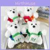 Entzückender West Highland Terrier Plüsch Schlüsselanhänger Weiches Stressabbau Spielzeug für Erwachsene und Kinder