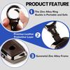 OLLEN Metal Key Fob Cover, Fit For BMW  2024 2025 2026 New 5/7 Series 740I 760I X1 X2 X3 X5 X6 X7 XM I5 I7 IX IX3 Etc, Full Protection Key Case With