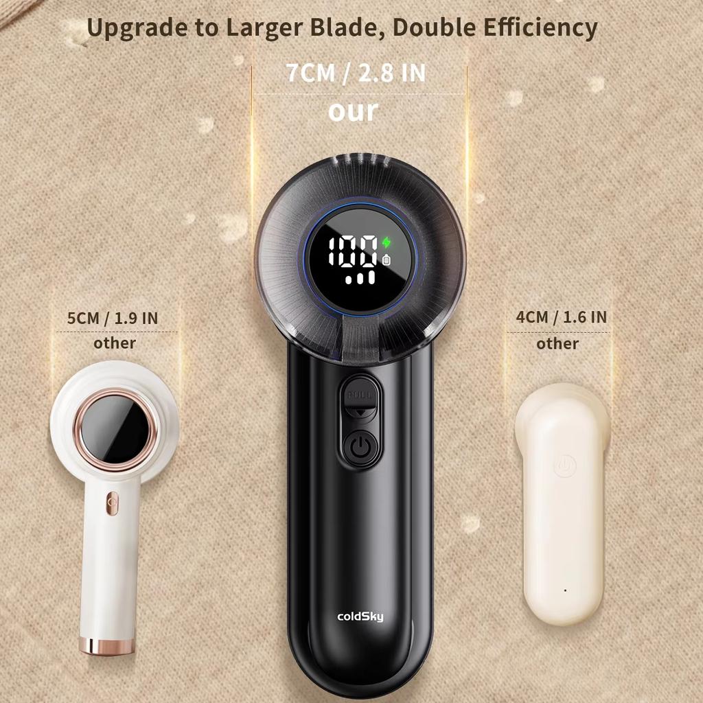 Lint Remover Electric Pellet Machine Rechargeable Hair Ball Trimmer Clothing Digital Display Household Clothes Ball Remover