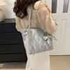 PU Leather Shoulder Bag Large Capacity Tote Bag Fashion Student School Bag