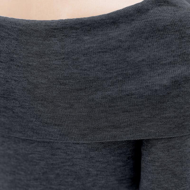 Mocana Women's Floral Halter One-Shoulder Long Sleeve Knit Top