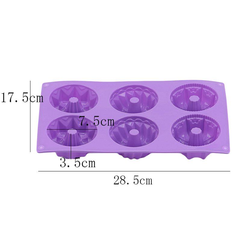 Flower Shaped 1Pc Silicone Bakeware Mold Baking Tool Donuts DIY Cake Baking Molds
