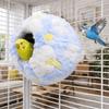 Round Imitation Woven Bird Nest Detachable Bird Hammock Parrot Sleeping House  For Bird Cages