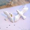 Individualized Brooches Accessory Stylish Peace Doves Shaped Lapel Pin Ornament
