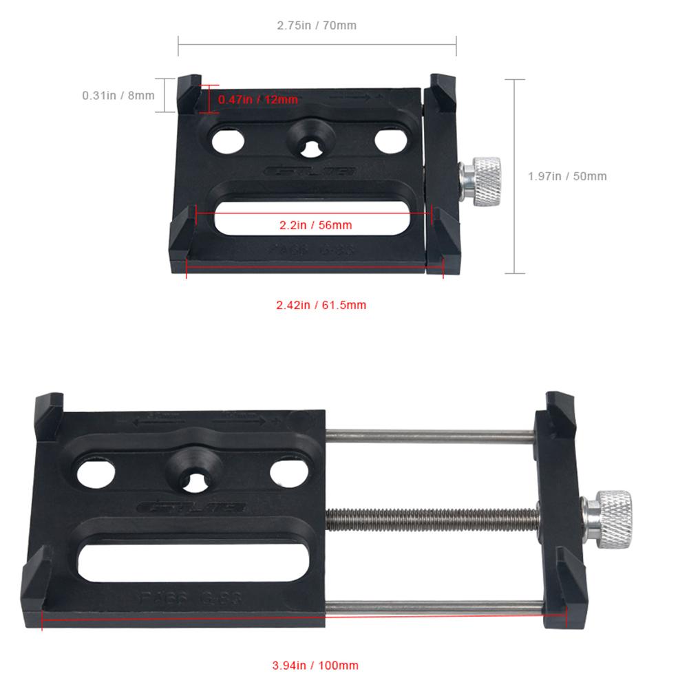 Gub G-83 Bicycle Mobile Phone Holder Aluminum Alloy Adjustable Handlebar Rack Universal Phone Bracket