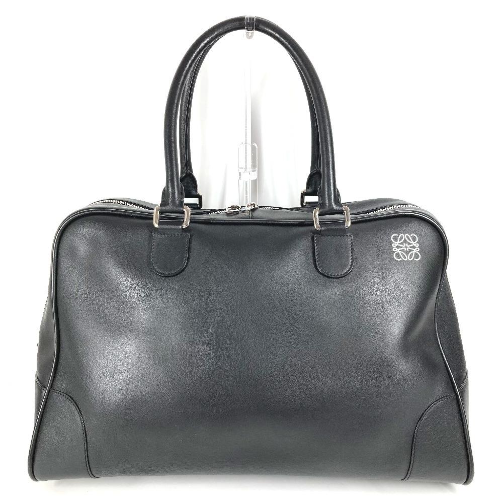 Loewe Amazona 44 Shoulder Bag Hand Bag Leather Black/White