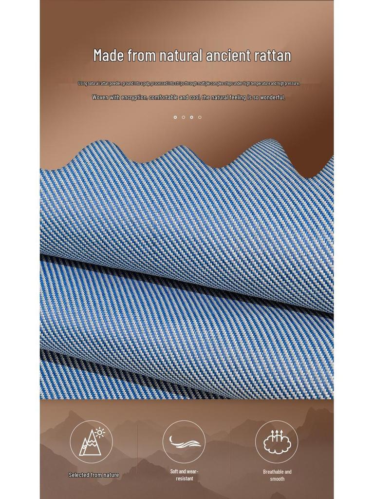 Summer Double-Sided Ice Rattan & Bamboo Cooling Mat